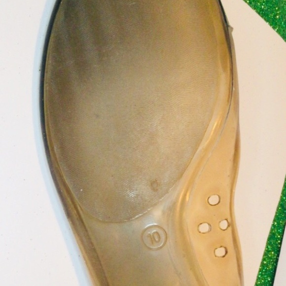 10 Grey Smoke Jelly Ballet Flats - Picture 4 of 4